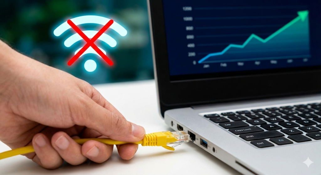 مقایسه کابل LAN و وای فای